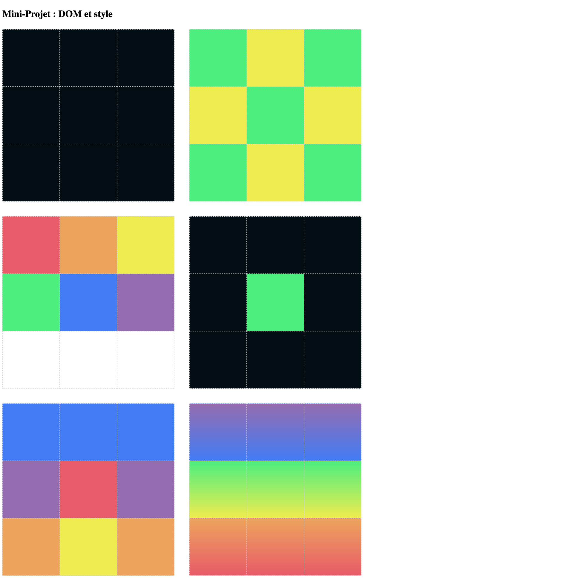 rendu mini projet dom et style rendu mini projet dom et style
