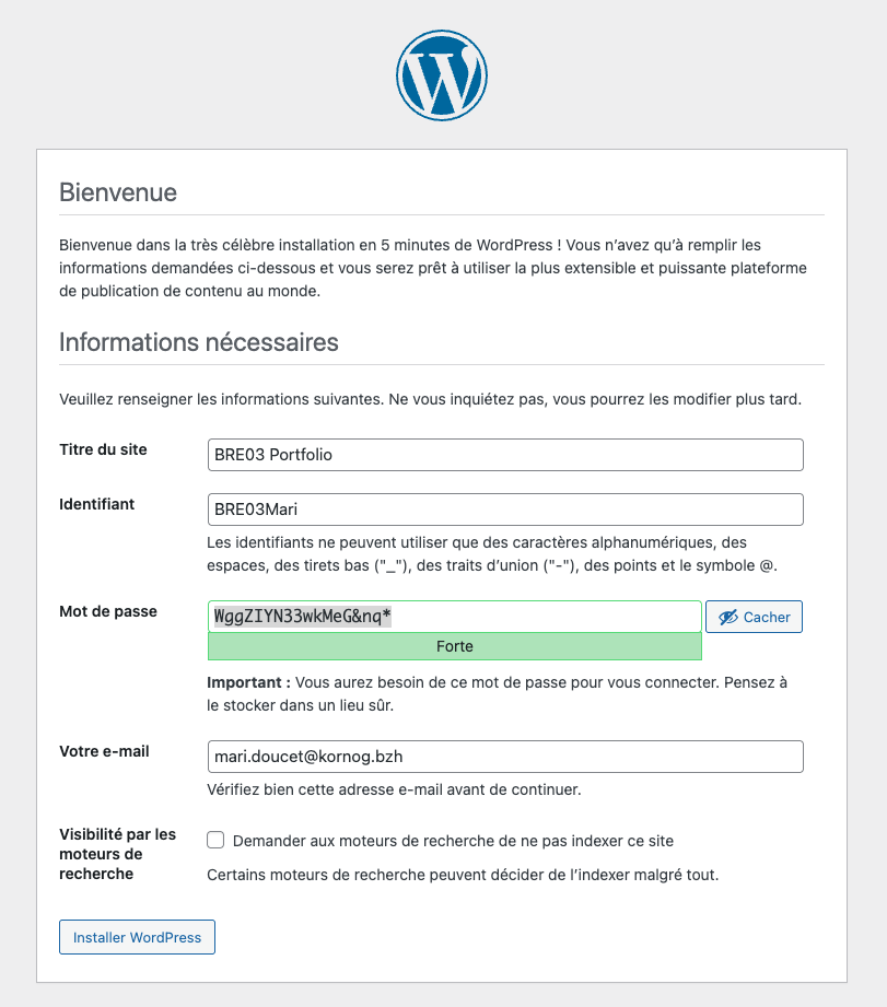 wp install 1 wp install 1